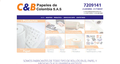 Desktop Screenshot of papelesdecolombia.com