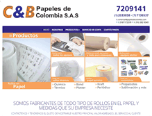 Tablet Screenshot of papelesdecolombia.com